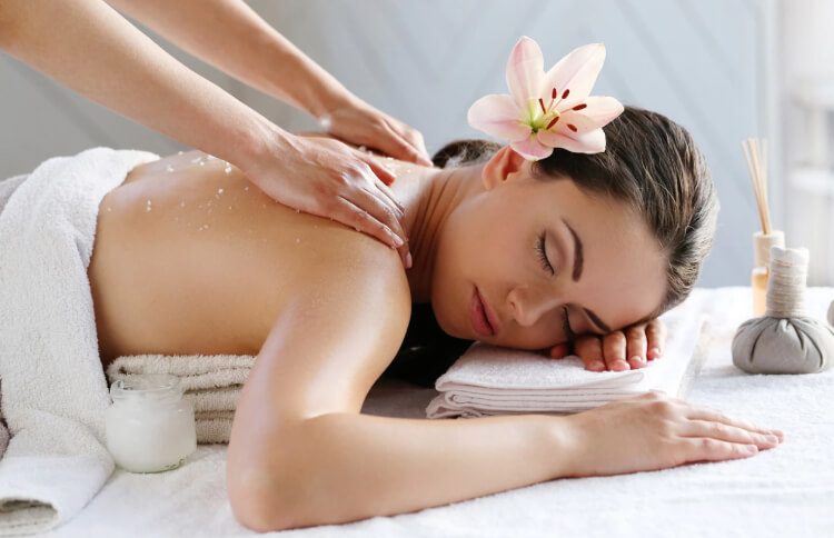Provide room spa techniques in a dry room
