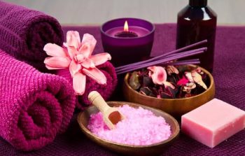 Natural body massage client rejuvenation